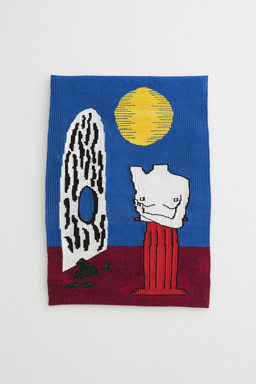 Belle de nuit, tapestry (made of silk, cotton, wool and linen) 54x38cm